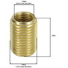 3/4in Long - 1/8IPS Female X 1/4ips Male Unfinished Brass Reducer