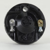 Black E-26 Base Phenolic Socket with Smooth Shell and 1/8ips. Cap