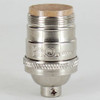 Nickel Plated Finish Cast Uno Threaded E-26 Short Keyless Socket with 1/8ips. Cap and Set Screw