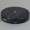 4in Diameter Round  Black Marble Lamp Base