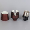 Oil Rubbed Bronze Finish Aluminum Push Switch On-Off Modern Style Lamp Socket 1/8ips Threaded Cap