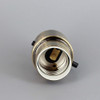 Antique Brass Finish Aluminum Push Switch On-Off Modern Style Lamp Socket with 1/8ips Threaded Cap
