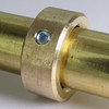 5/8in Straight Slip Ring With Set Screw - Slips 3/8ips Pipe - Unfinished Brass