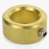 1/2in. Modern Slip Ring with Side Screw - Slips 1/4ips Pipe - Unfinished Brass