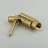 1/8IPS Threaded 90 Degree Swivel with Handle - Unfinished Brass