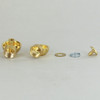 1/4ips Female x 1/4ips Female Threaded Unfinished Brass Friction Ball Swivel with Locking Screw