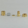 1/8ips - 11/16in X 1-3/16in Knurled Swivel - Unfinished Brass