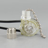 On-Off Pullchain Canopy Switch with #6 Bead Chain - Nickel Plated Finish