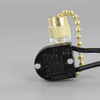 On-Off Pullchain Canopy Switch with #6 Brass Bead Chain - Brass Finish