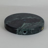 5in Diameter Round Green Marble Lamp Base