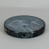 5in Diameter Round Green Marble Lamp Base