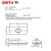 Single Pole, On/off Rocker Line Switch With Crimp On Wire Connection for SPT-1 Wire - White