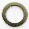 5/8 in. BRASS PLATED STEEL WASHER WITH 1/8ips (7/16in) SLIP THROUGH HOLE. 18 GAUGE (1/20in) THICK.