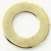 3/4in. Diameter - Steel Washer - 1/8ips. Slip Center Hole - Brass Plated Finish