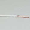 18/1 Single Conductor Beige Nylon Over Braid AWM 105 Degree White Wire