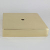 1/8ips Center Hole - 6in Square Cast Brass Canopy/Base - Polished Brass