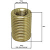 1/8ips Female X 3/8ips Male 7/8in Long Fully Threaded Reducer/ Coupling.