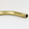 12in. 1/8ips Figurine Pipe with 3-1/4in offset and 1/2 in thread on both ends - Unfinished Brass