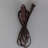 8FT BROWN 18/2 NISPT-1 Flexable Cord with Rocker Switch Installed