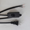 BLACK 10FT 18/2 SPT-1 CLOTH COVERED POWERCORD WITH TOGGLE SWITCH
