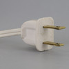 15ft. White 18/2 SPT-1 Cord Set with Molded Plug and Rotary Switch