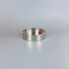 4in Diameter Flat Base with Wire Way - Polished Nickel