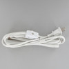 8ft. White SPT-2 Cordset with Rotary Switch