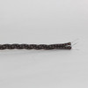 10ft Long Black / Brown Hounds Tooth Twisted 18/3 SPT-2 Type UL Listed Powercord WITH BLACK PLUG