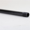 14in. 1/8ips Figurine Pipe with 3-1/4in offset and 1/2 in thread on both ends. - Black Finish