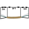 5ft Long - 18/3 SVT-B Gold Cloth Covered Pre-Processed Wire Harness