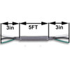 5ft Long - 18/3 SVT-B Grey Cloth Covered Pre-Processed Wire Harness