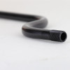 16in. 1/8ips Figurine Pipe with 3-1/4in offset and 1/2 in thread on both ends - Black Finish