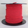 18/3 AWG SPT-1 Type - Red - UL Recognized Cloth Covered Twisted Wire.