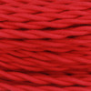 18/2 Twisted Red Cotton Cloth Covered Wire