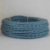 18/2 Twisted Slate Blue Cotton Cloth Covered Wire