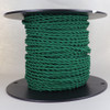 18/2 AWG SPT-1 Type - Green - UL Recognized Cloth Covered Twisted Wire.