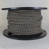 18/2 AWG - SPT-1 BLACK/BEIGE HOUNDS TOOTH PATTERN TWISTED FABRIC CLOTH COVERED LAMP WIRE