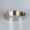 8in Diameter Flat Base with Wire Way - Polished Nickel