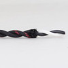 18/2 AWG SPT-1 Type - Black With Red Tracer - UL Recognized Cloth Covered Twisted Wire.