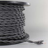 18/2 AWG - GRAY TWISTED FABRIC CLOTH COVERED LAMP WIRE