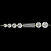 7-1/2 in. Crystal 7 Jewel Graduated Chain with Brass Pins