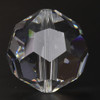 20mm. (13/16in) Swarovski Faceted Bead Crystal Ball with Slip Through Hole