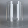 4in Diameter X 10in Height Clear Glass Cylinder