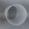 4in Diameter X 12in Height Acid Etched Frosted Glass Cylinder