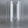 4in Diameter X 8in Height Clear Glass Cylinder