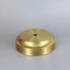 4in. Seat Spun Cove Base Unfinished Brass