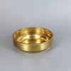 4in. Seat Spun Cove Base Unfinished Brass