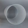 6in Diameter X 12in Height Acid Etched Frosted Glass Cylinder