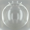 14in. Hand Blown Clear Glass Ball with 6in. Neck