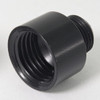 1/8ips Male X 1/4ips Female Straight Nozzle - Black Powdercoated Finish